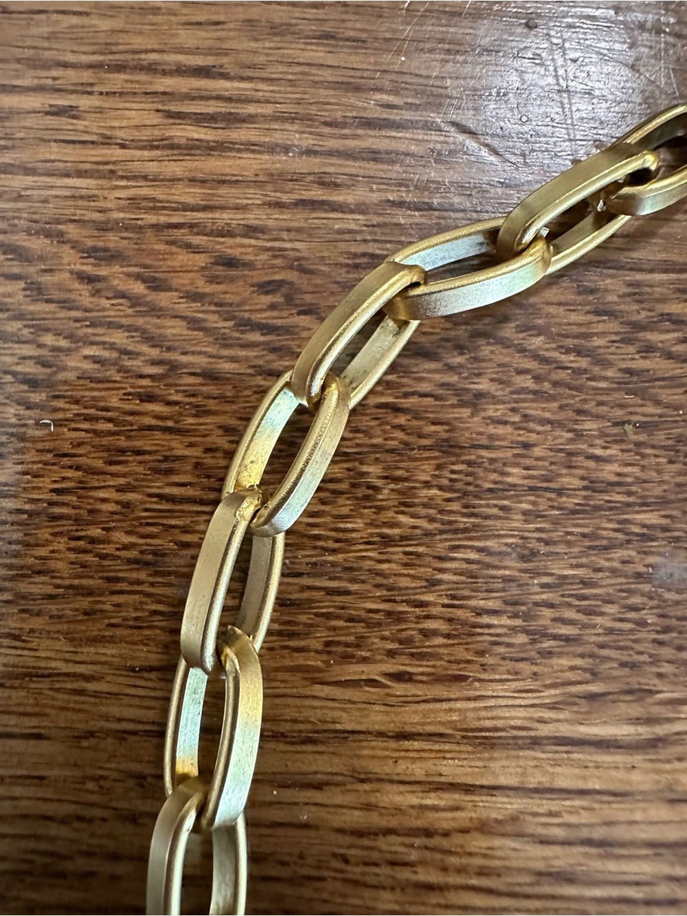 YOCHI Gold-tone Horsebit Link Chain Necklace - Picture 8 of 11